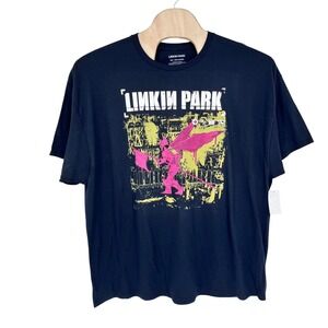 Linkin Park Graphic T-Shirt Mens 3XL Black Hybrid Theory Soldier Rock Band Tee